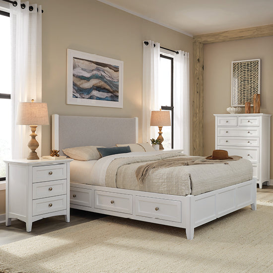 McKenzie Upholstered Panel Storage Beds