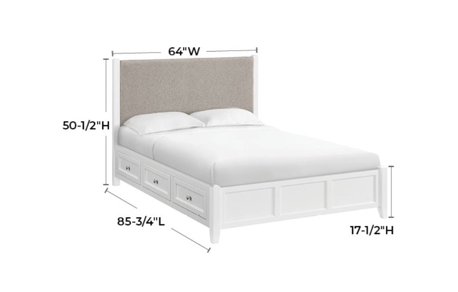 McKenzie Upholstered Panel Storage Beds