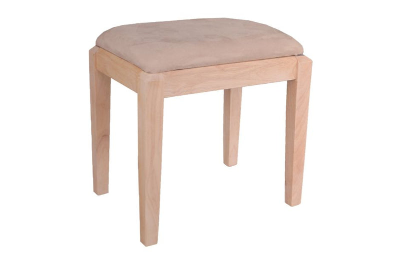 18" Upholstered Vanity Bench