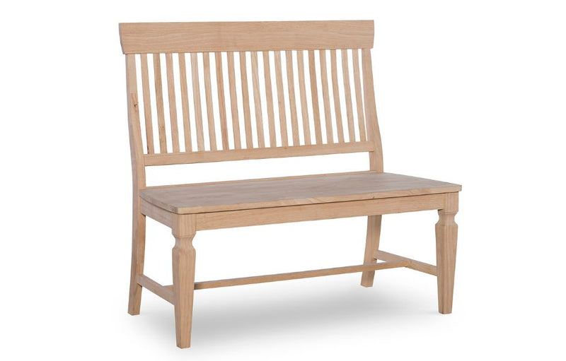 44" Vista Slat Back Bench