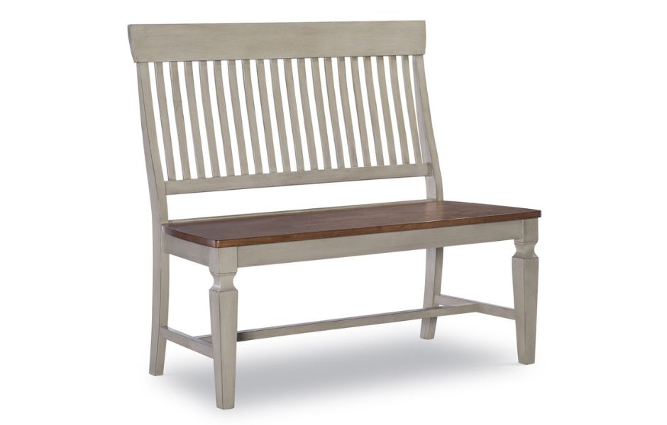 44" Vista Slat Back Bench