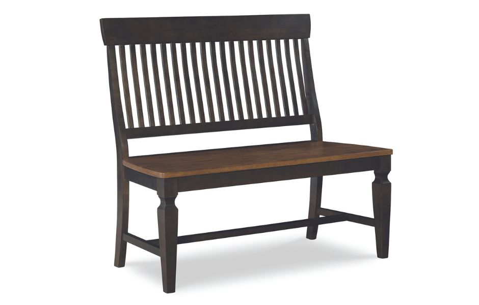 44" Vista Slat Back Bench