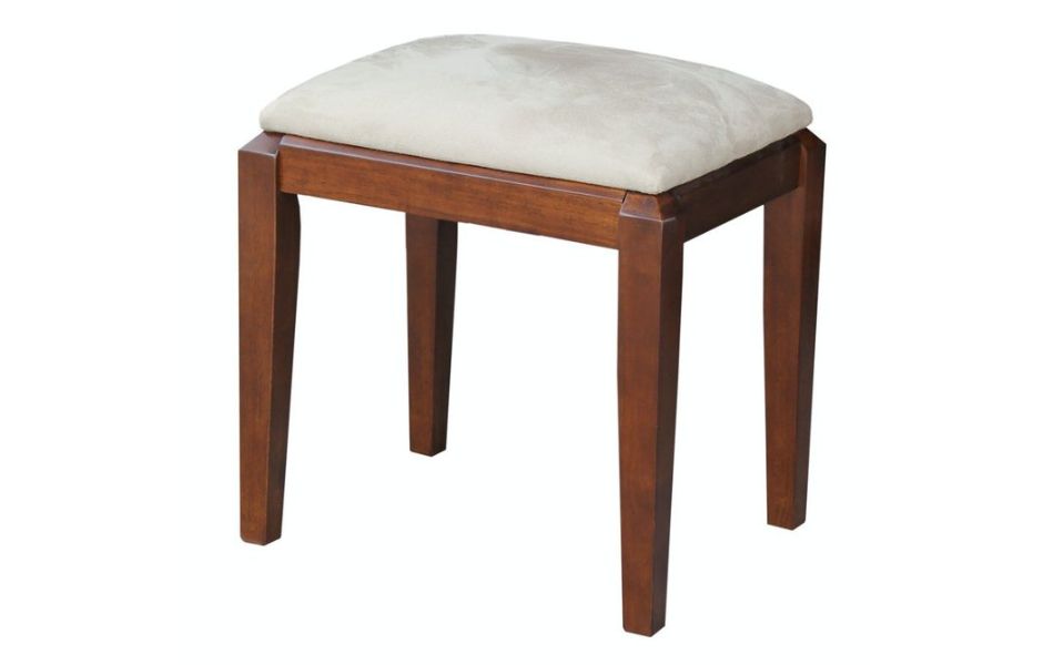 18" Upholstered Vanity Bench