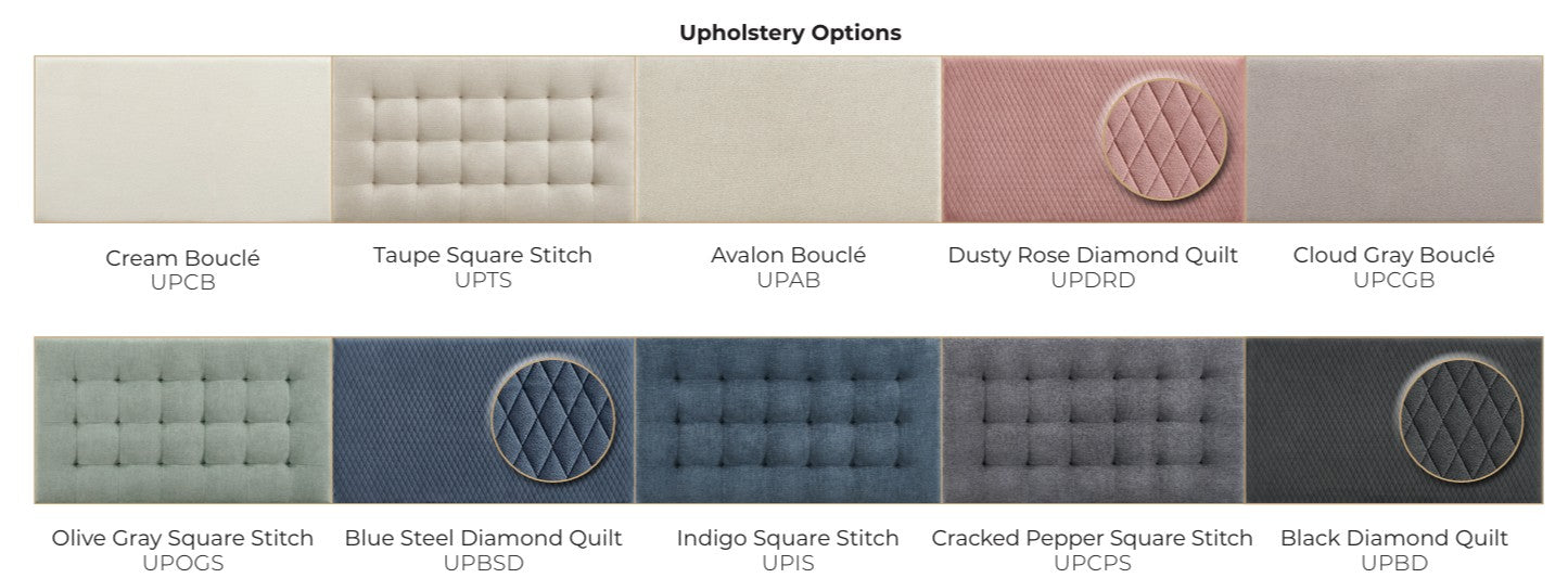 McKenzie Upholstered Panel Storage Beds