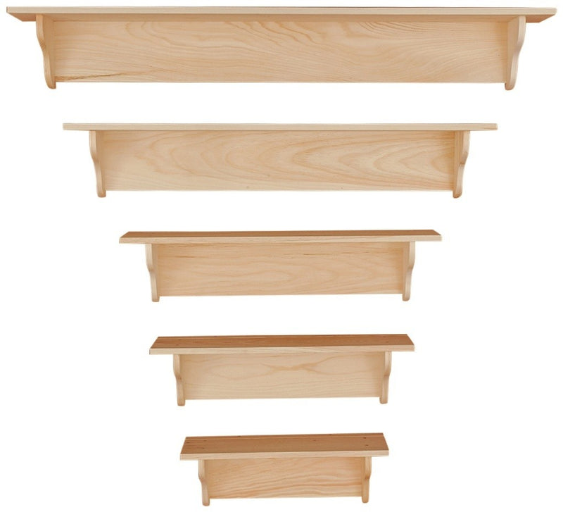 Knotty Pine Plain Shelves