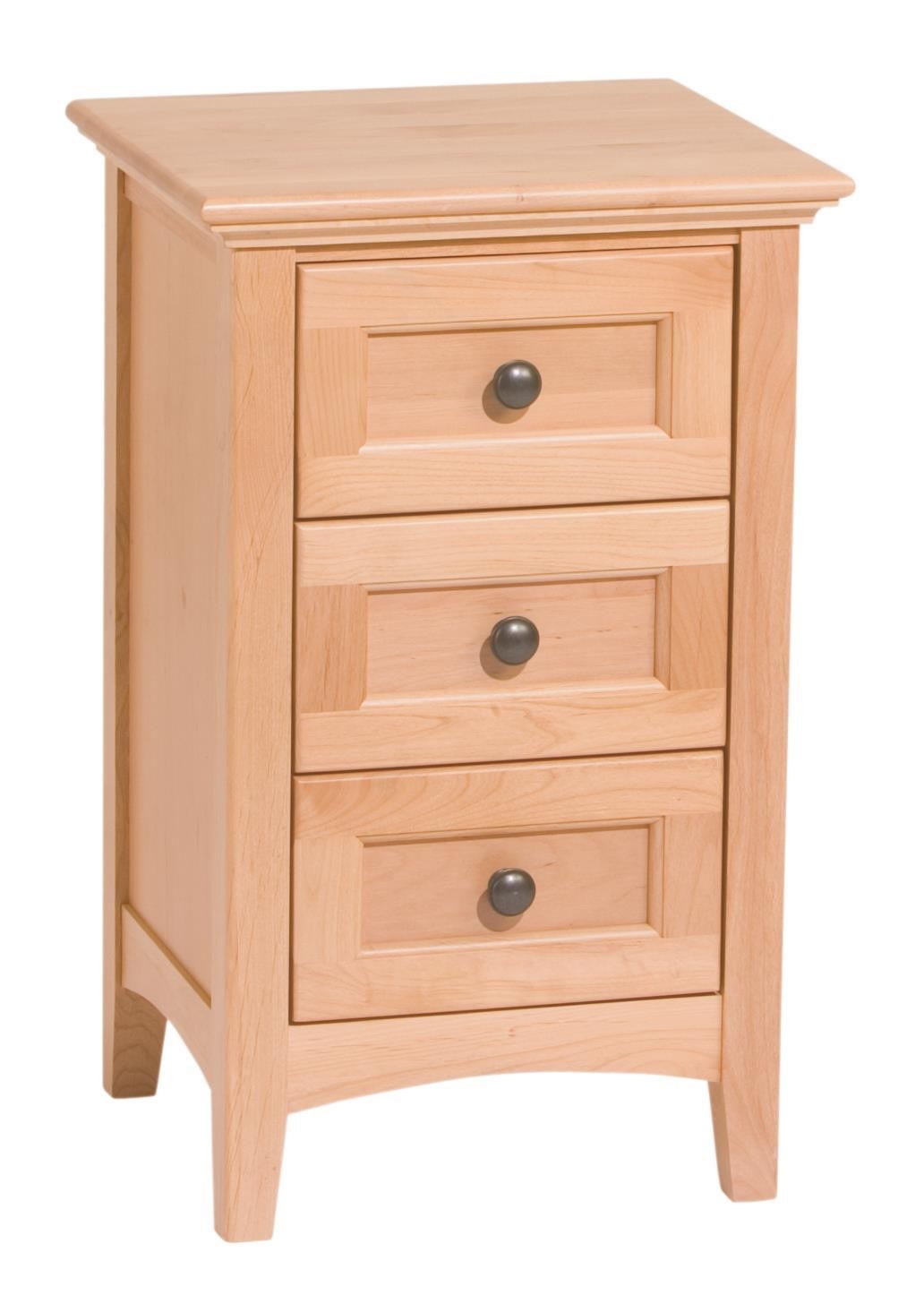 McKenzie Small 3 Drawer Nightstand (unfinished)