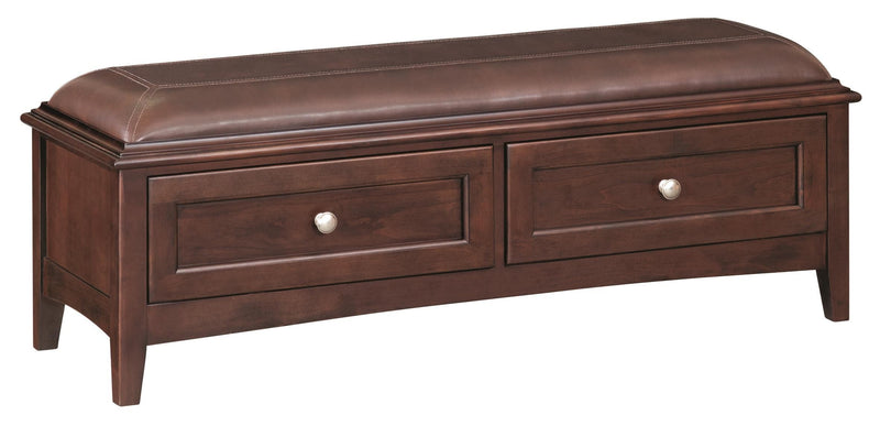 McKenzie 2 Drawer Bench (caffe)