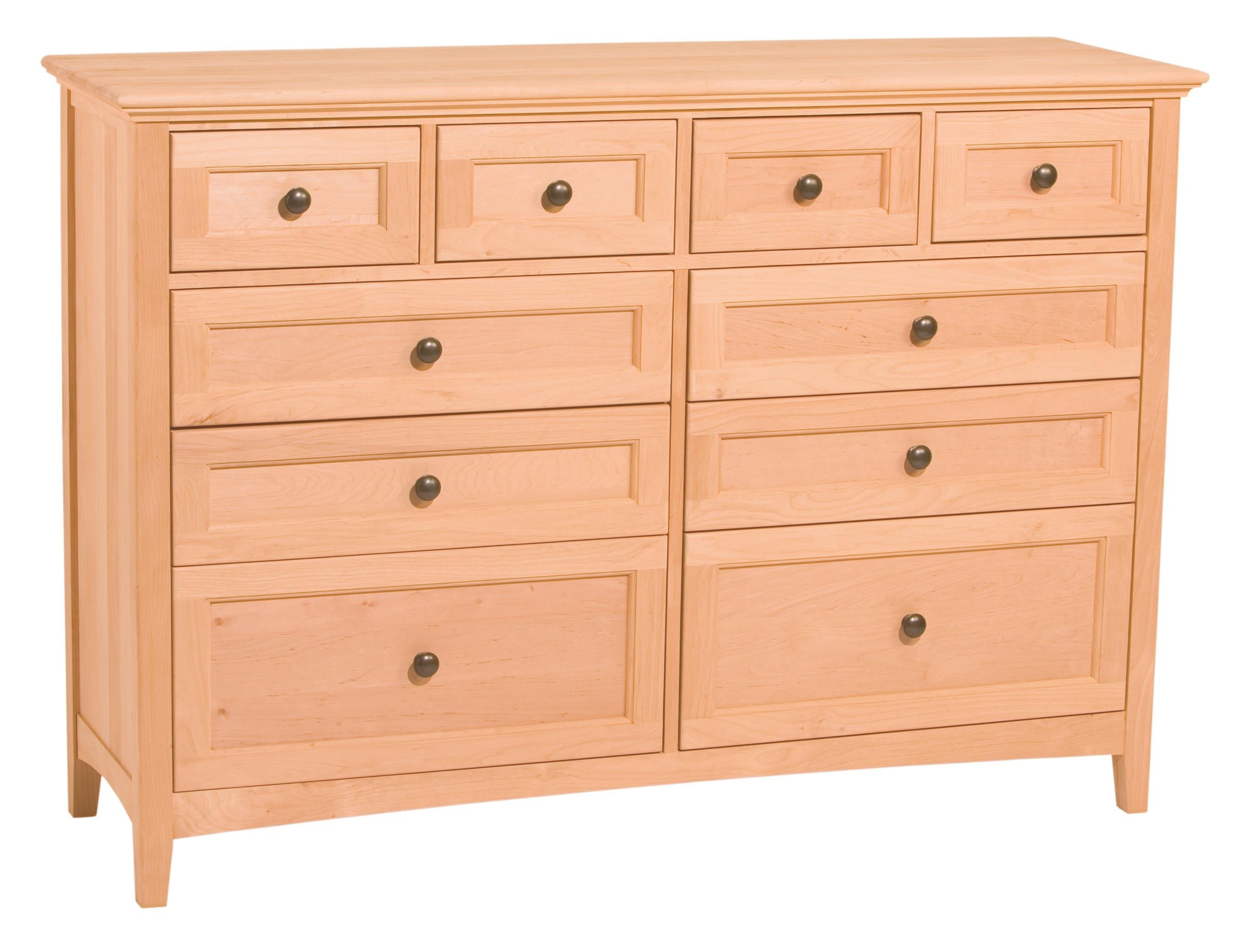 McKenzie 10 Drawer Dresser (unfinished)