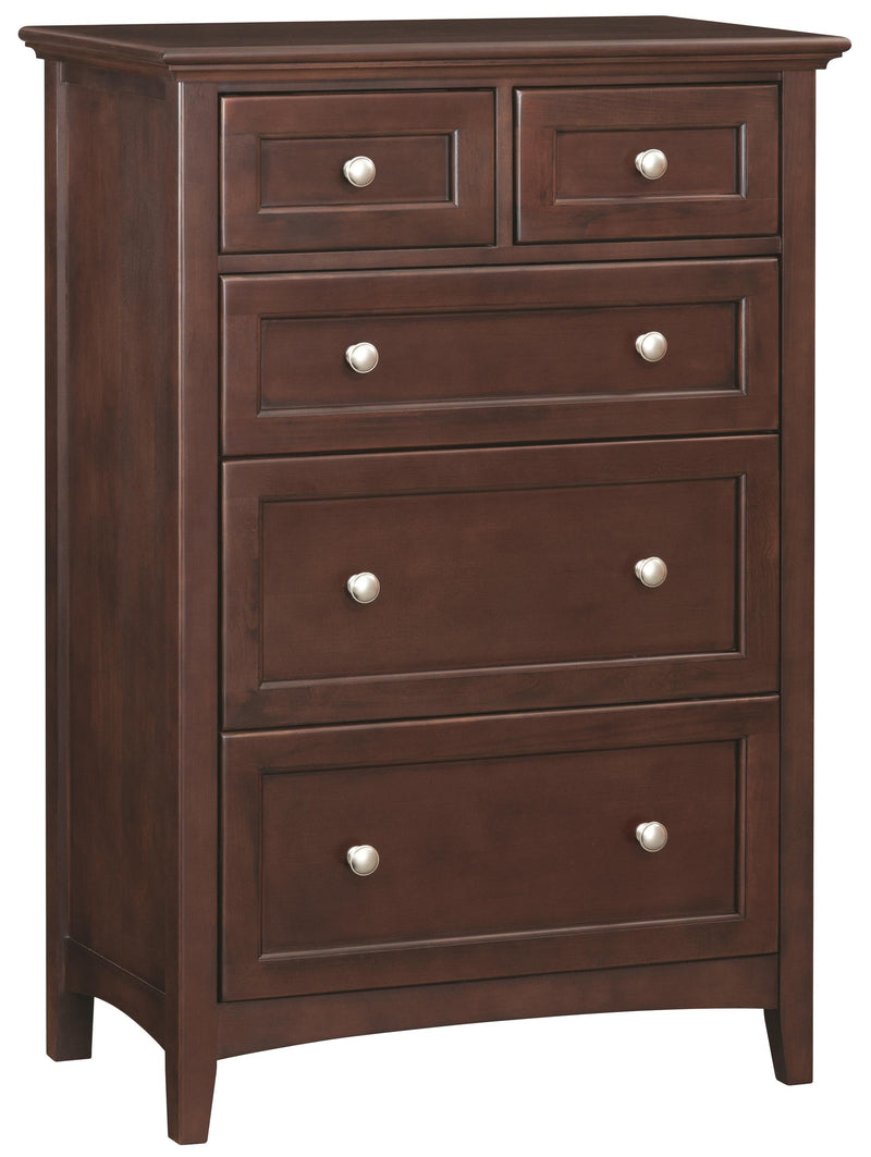 McKenzie 5 Drawer Tall Chest (caffe)