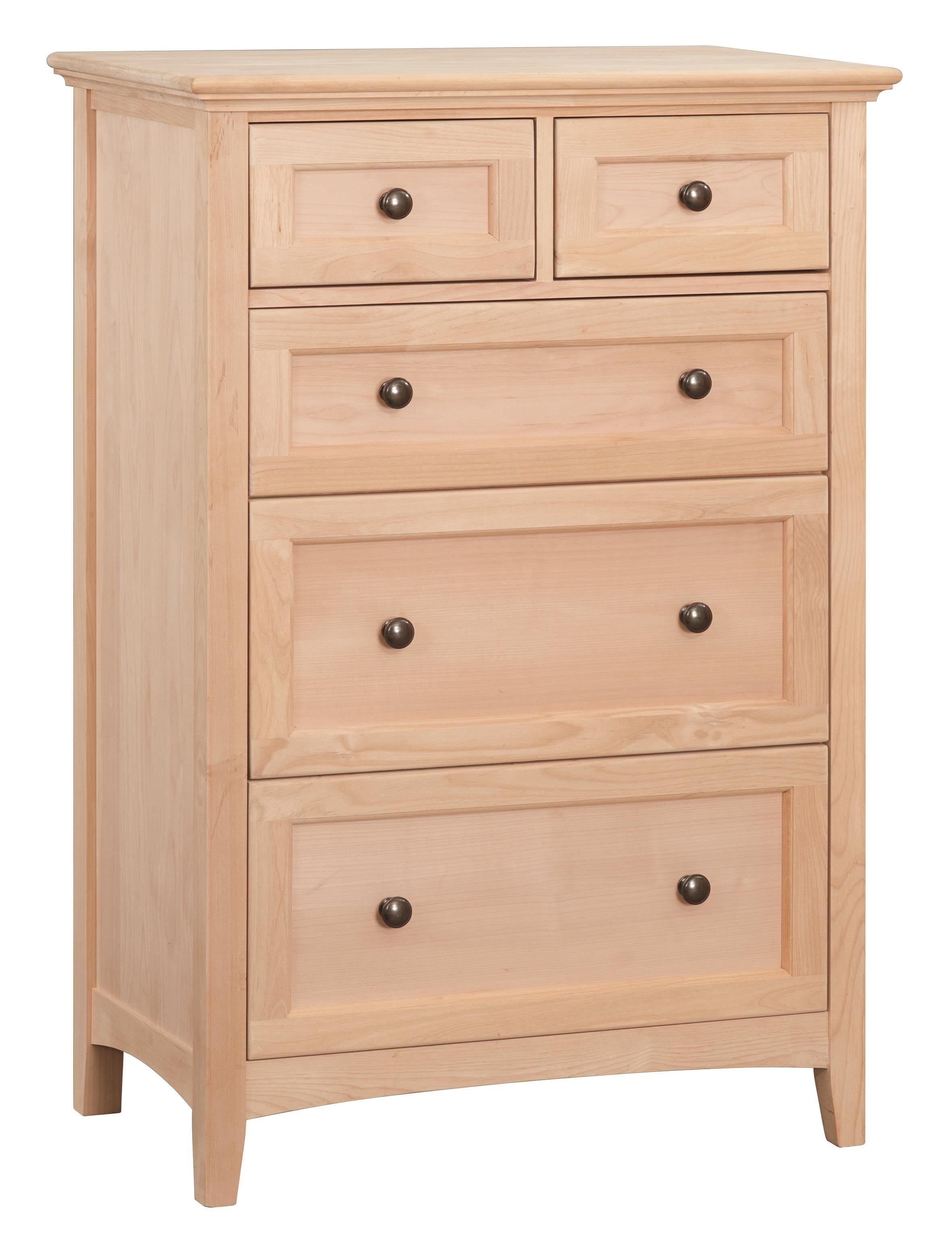 McKenzie 5 Drawer Tall Chest (unfinished)