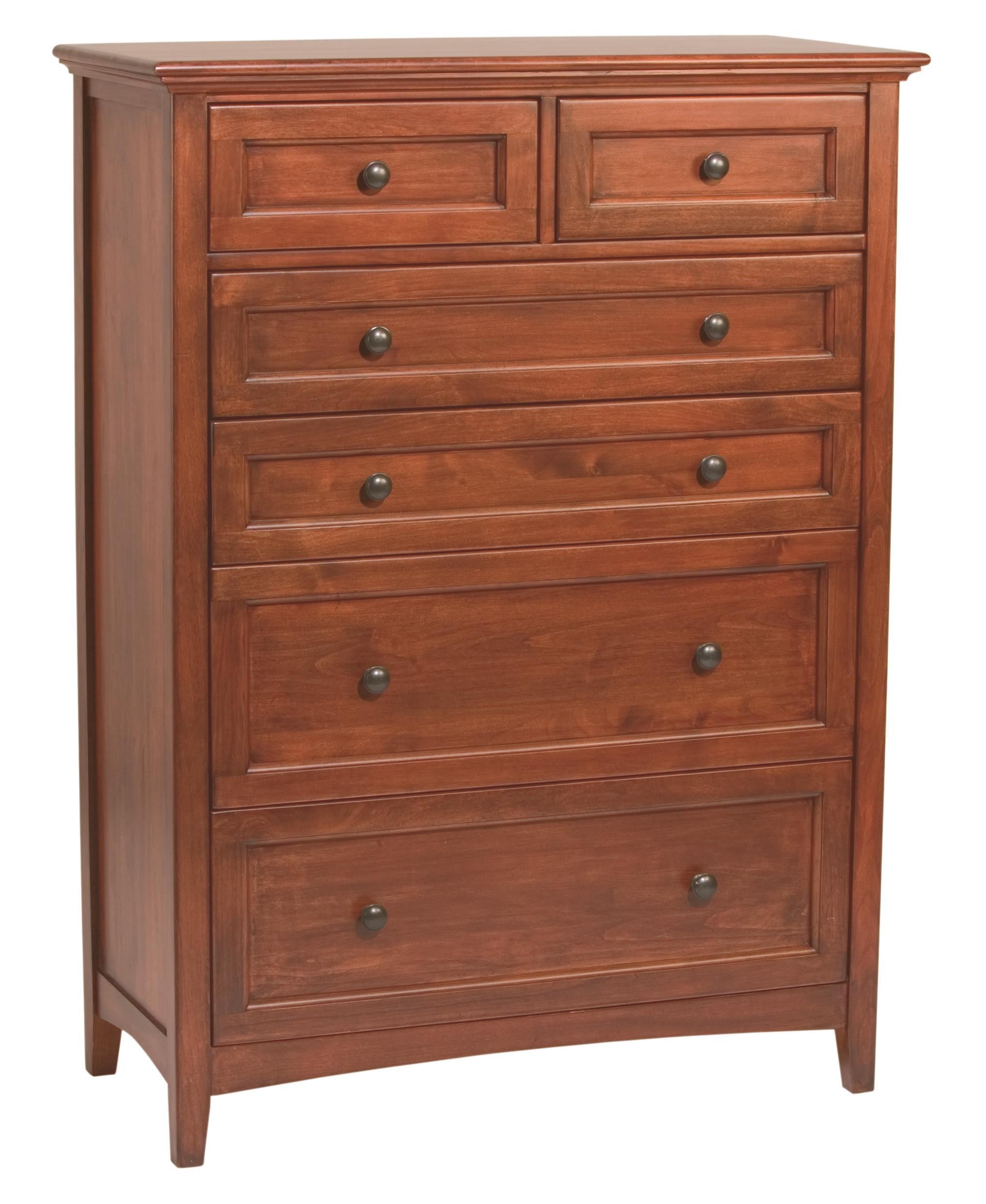 McKenzie 6 Drawer Chest (glazed antique cherry)