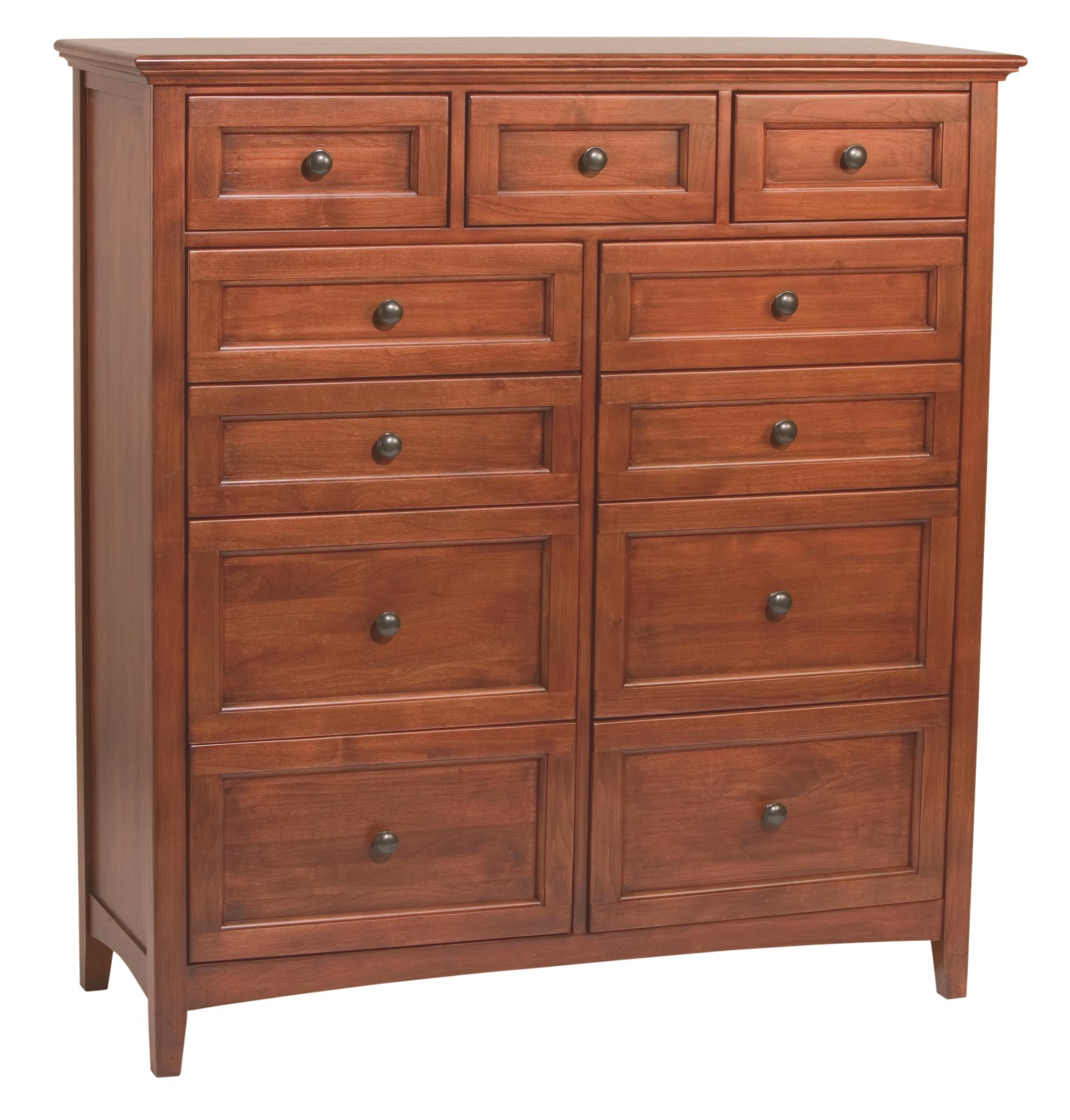 McKenzie 11 Drawer Dresser (glazed antique cherry)