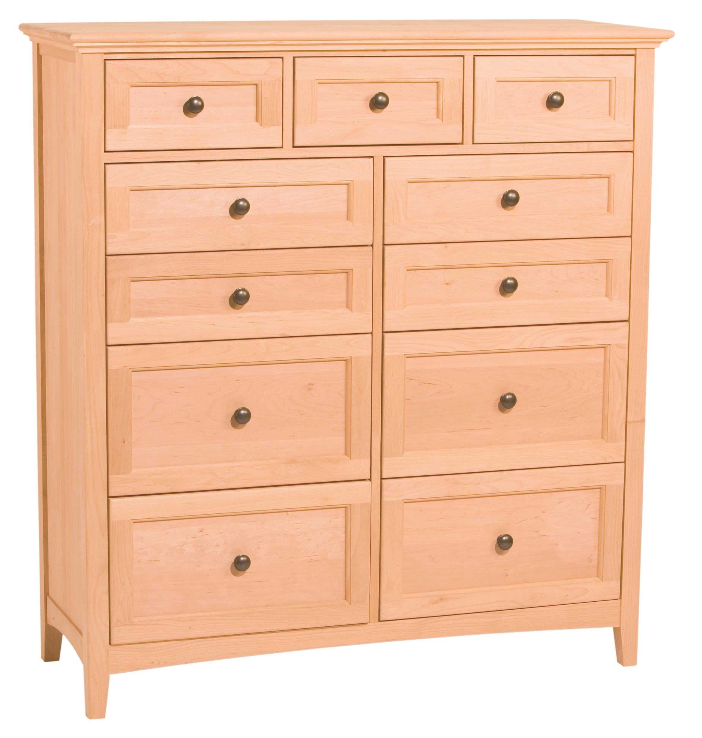 McKenzie 11 Drawer Dresser (unfinished)
