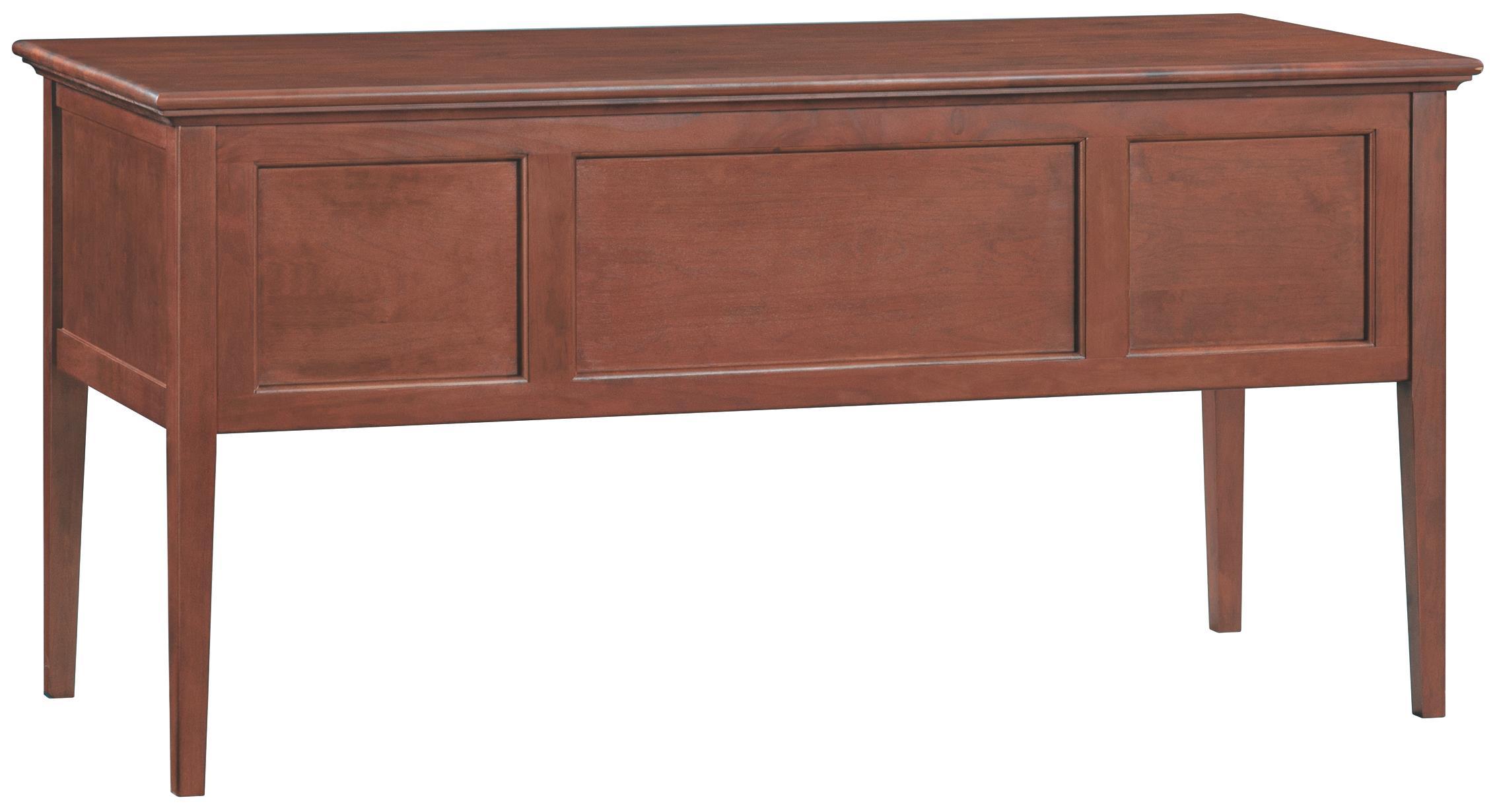 McKenzie 4 Drawer Desk (glazed antique cherry)