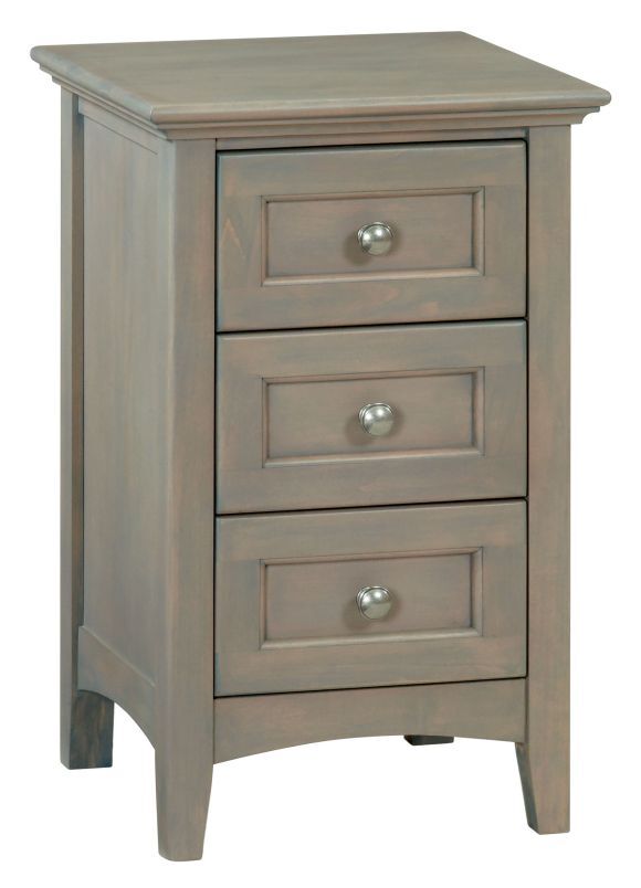 McKenzie Small 3 Drawer Nightstand (fieldstone)