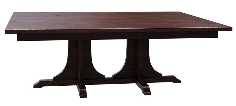 Mission Double Pedestal Dining Table