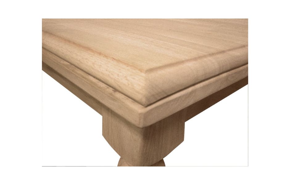 120" Large Extension Dining Table with Shaker Legs