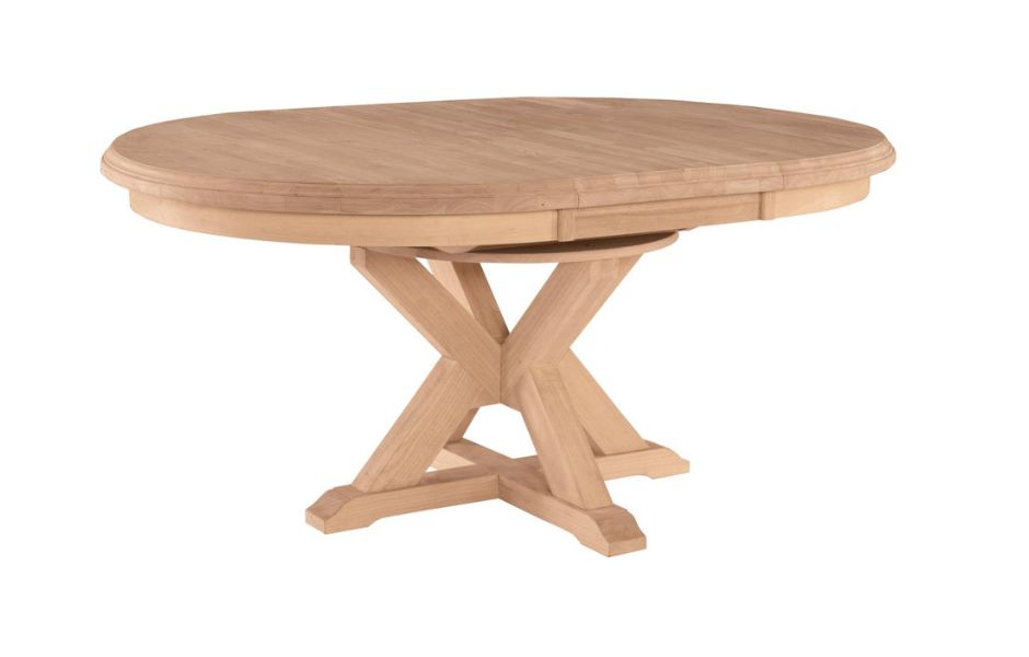 66" Canyon Pedestal Dining Table Wood n Things Gretna