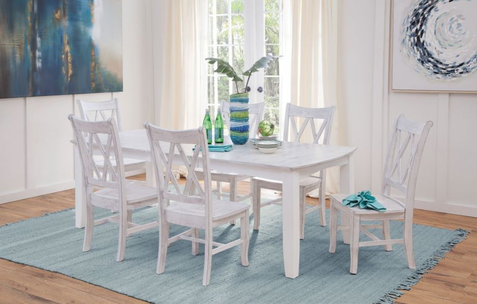 90" Bow End Shaker Dining Table