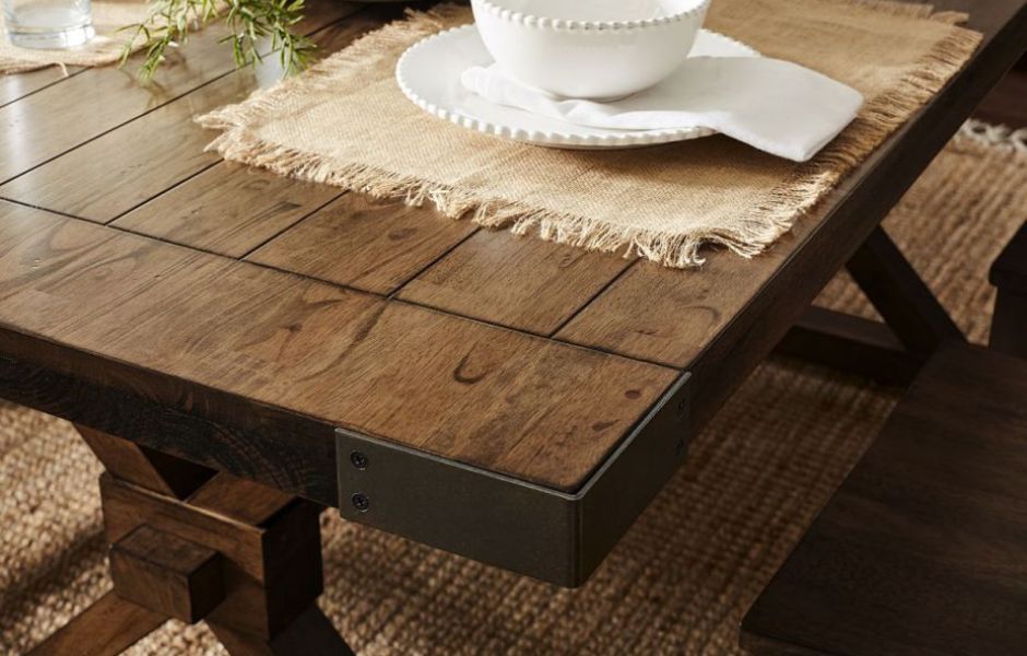 72" Farmhouse Chic Dining Table