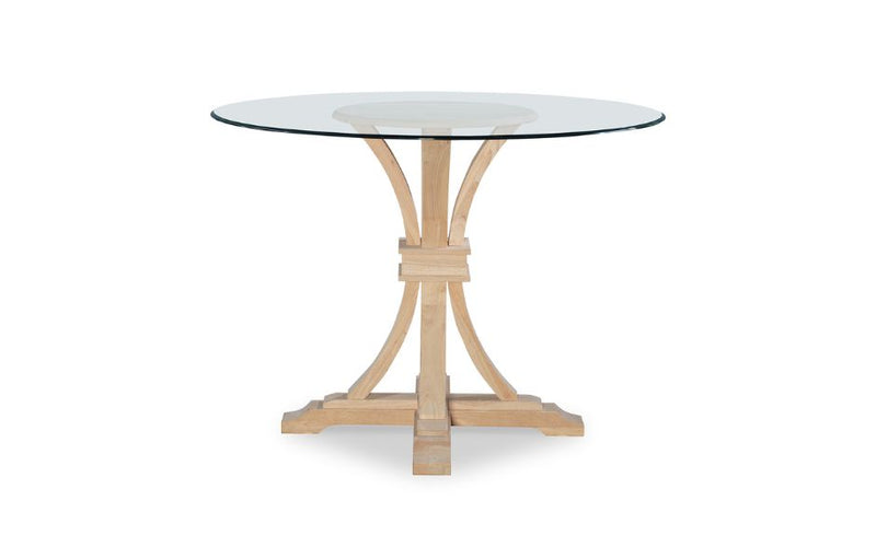 36" Flair Pedestal Base with Glass Top