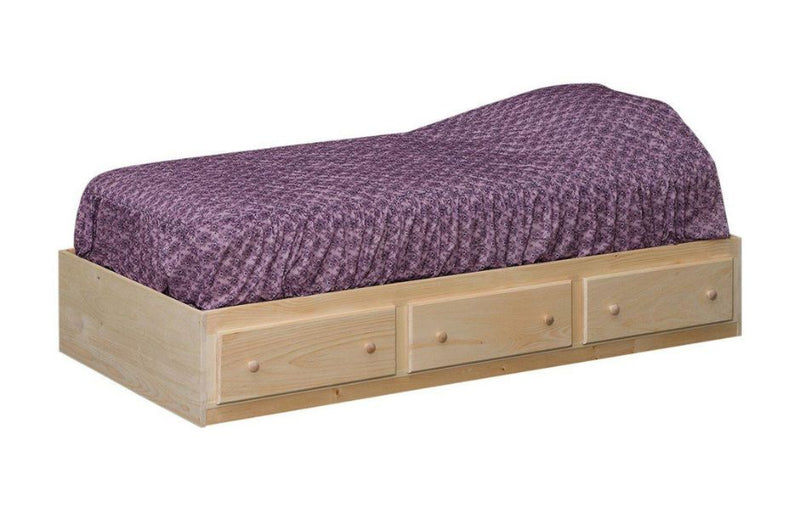 Amish 3 Drawer Storage Beds