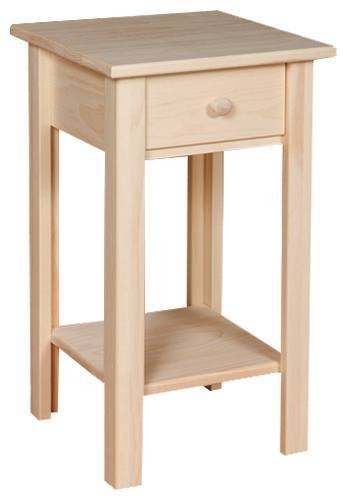 [13 Inch] Plant Stand with Drawer (unfinished)