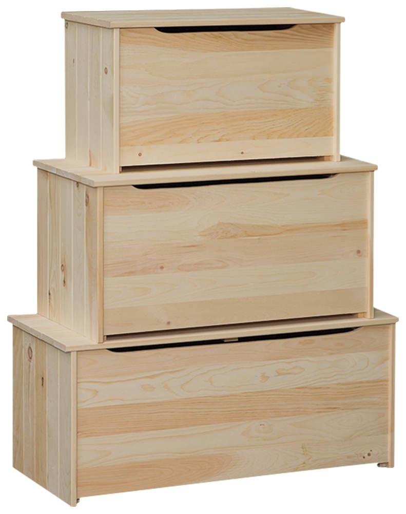 Pine Blanket Storage Boxes
