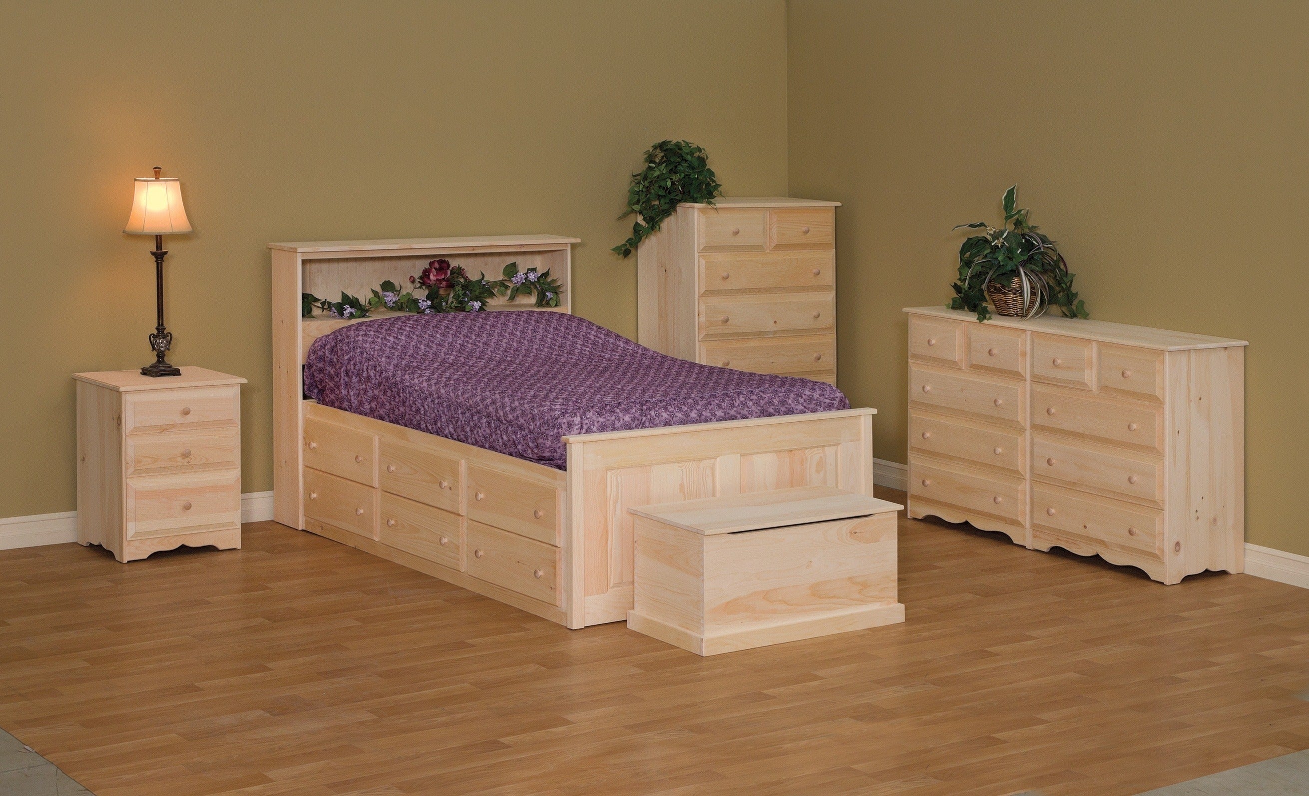 Amish Tall Storage Bed (headboard and footboard sold separately)