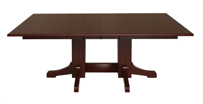 Mission Double Pedestal Dining Table