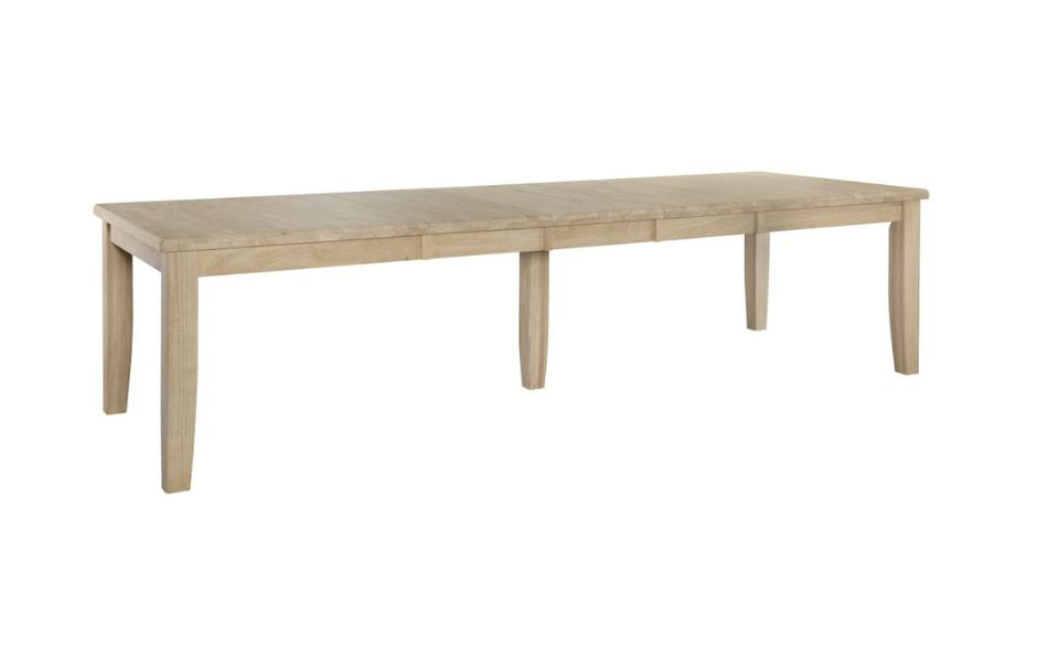 120" Large Extension Dining Table with Shaker Legs