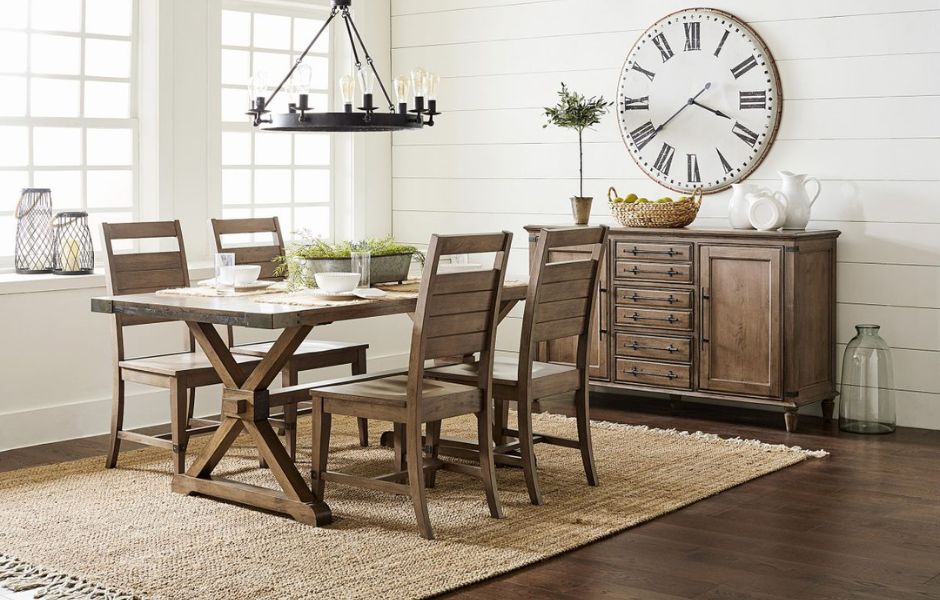 72" Farmhouse Chic Dining Table